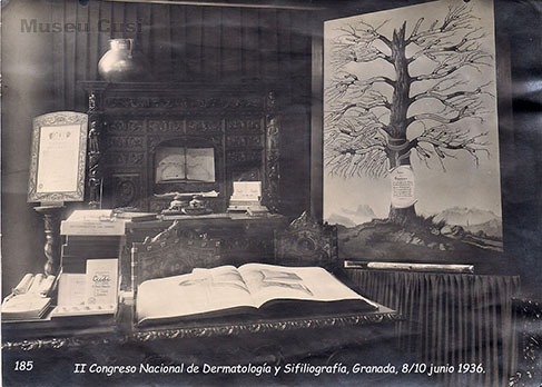 1936, 8-10 juny - Expositor al II Congres Nacional de Dermatologia y Sifilografia, Granada.