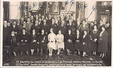 1932 IX Assemblea de Juntes de Govern y I de Previsió Mèdica Nacional, La Coruña.